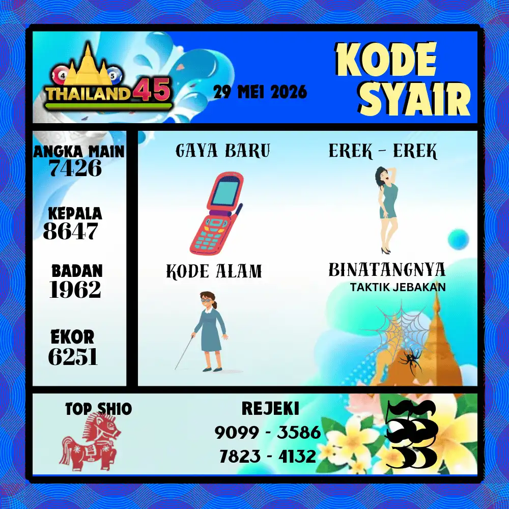Kode Syair Thailand45  Pools - Mei 2026
