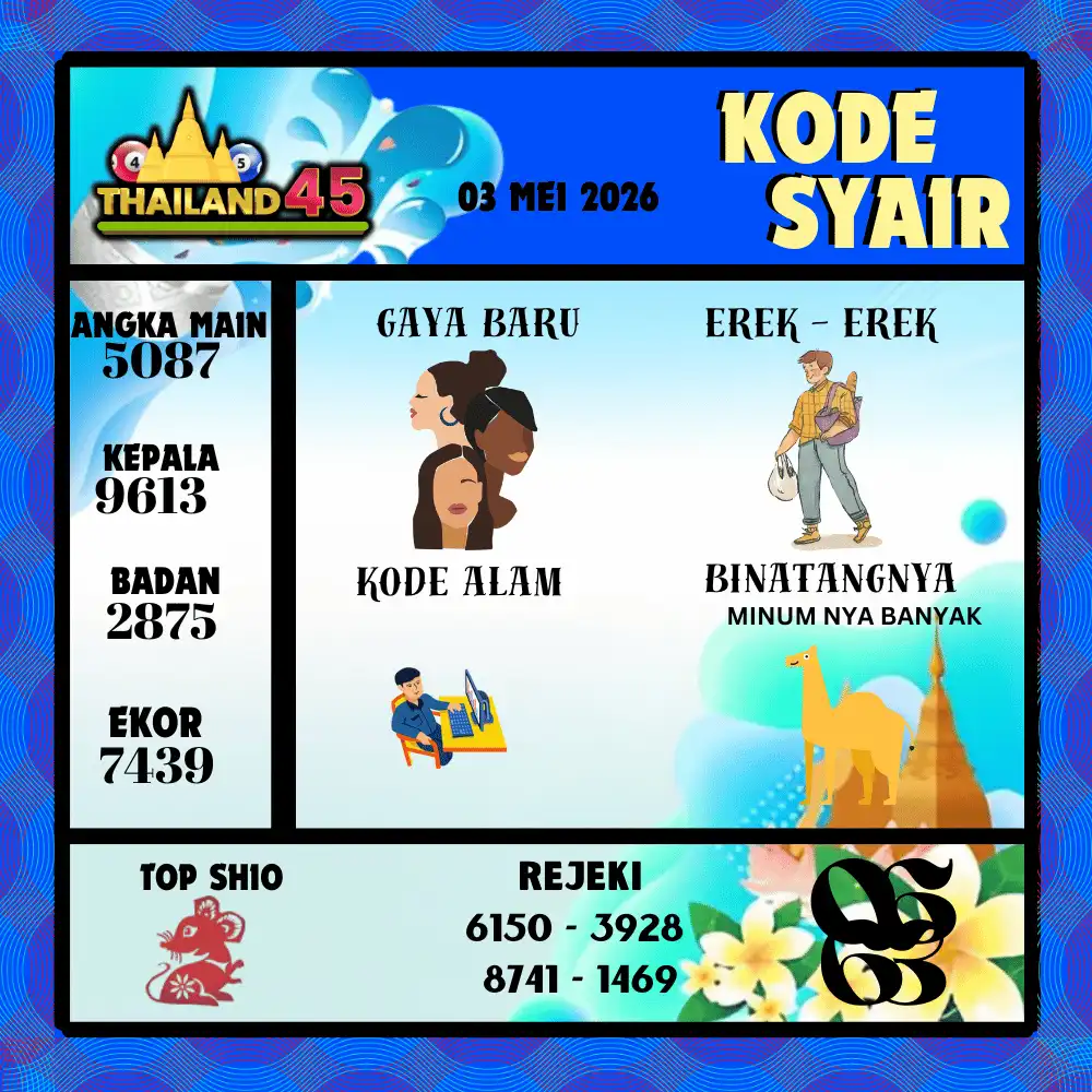 Kode Syair Thailand45  Pools - Mei 2026

